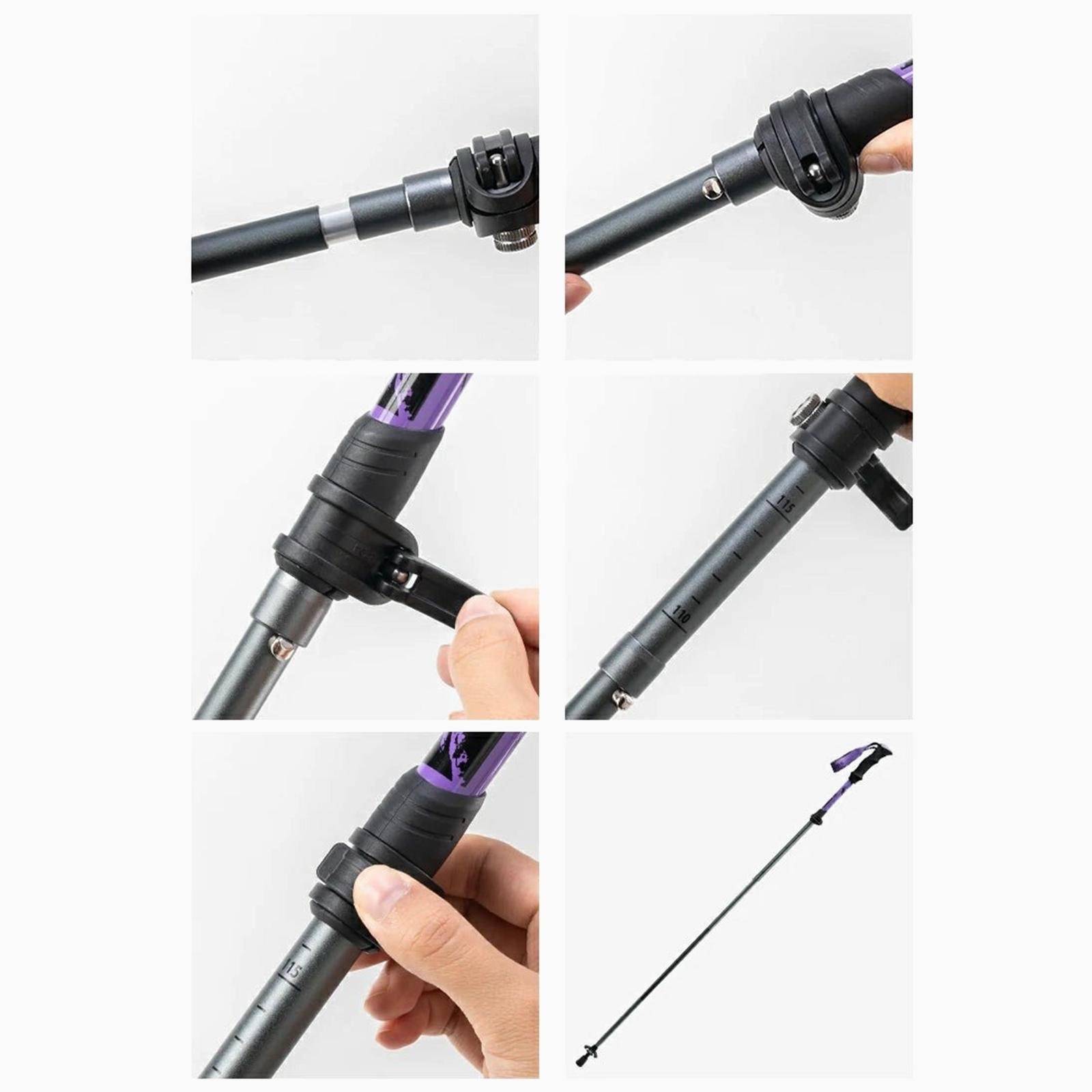 Трекинговые палки для скандинавской ходьбы Qunatue PR603 Черный (QN-PR603-5235) - фото 6 Трекинговые палки для скандинавской ходьбы Qunatue PR603 Черный (QN-PR603-5235) - фото 6