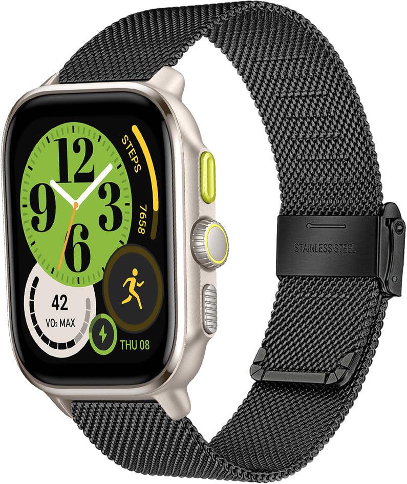 Ремешок металлический Rapid для Amazfit Cheetah Square Black (38506-2B)