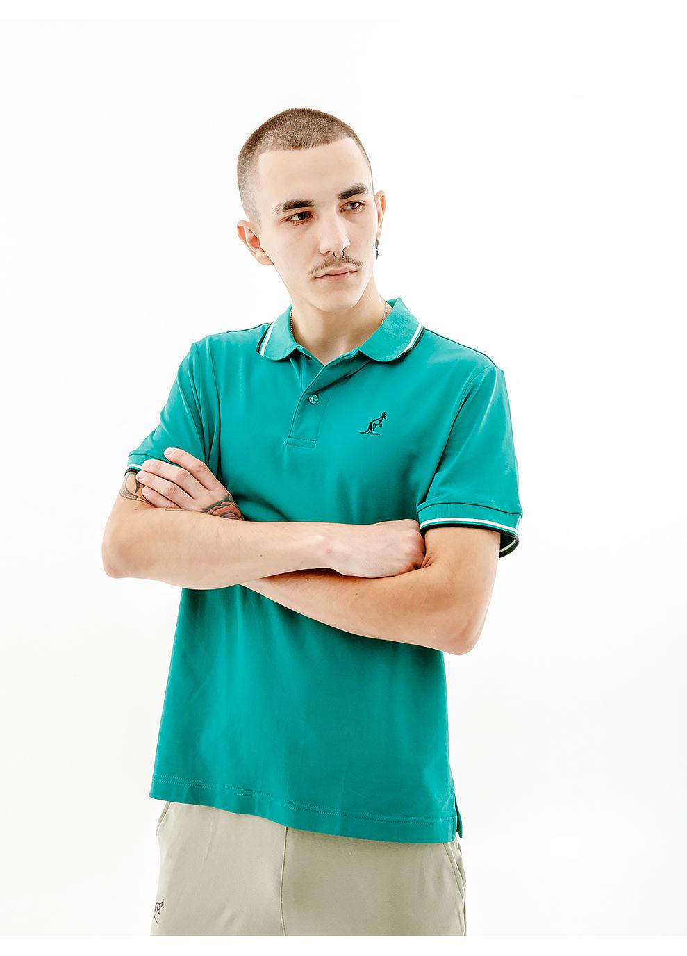 Футболка мужская Australian TWO-STRIPES POLO TECH PIQUE' R-FIT 2XL Зеленый (7dLSUPO0006-913A 2XL)