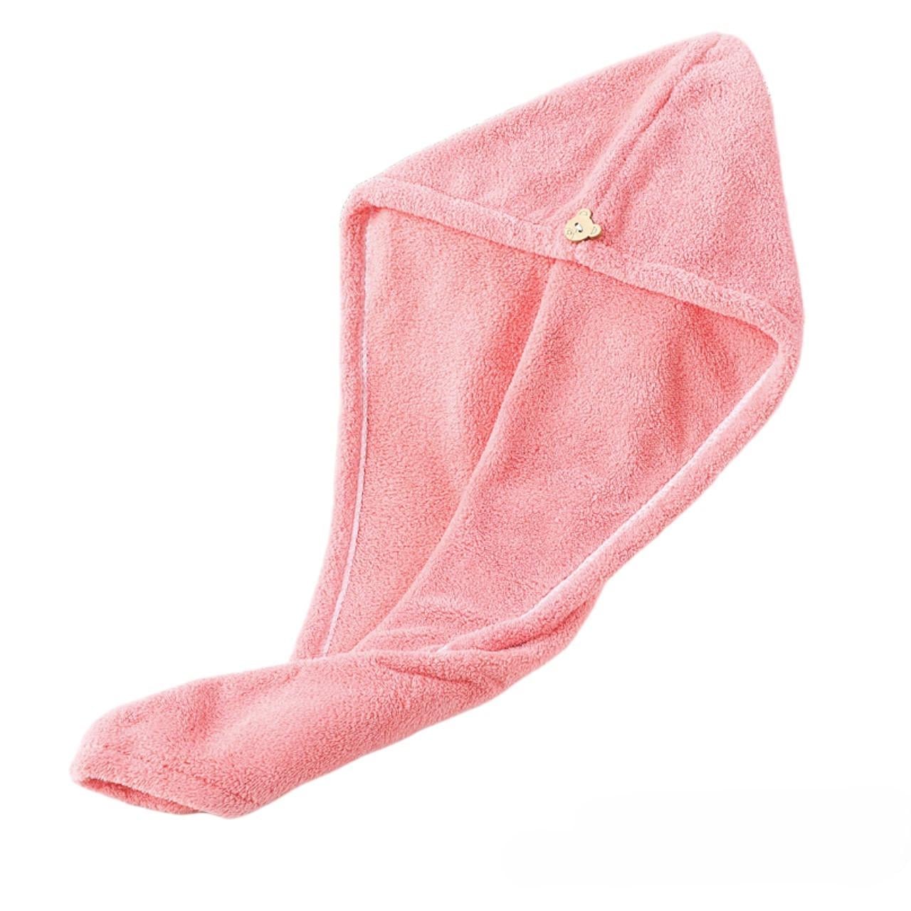 Чалма из микрофибры 64х25 см 1 шт. Розовый (ХВ6425ч09)