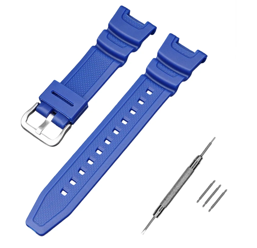 Ремінець для Casio SGW-100 Blue SI (3925)