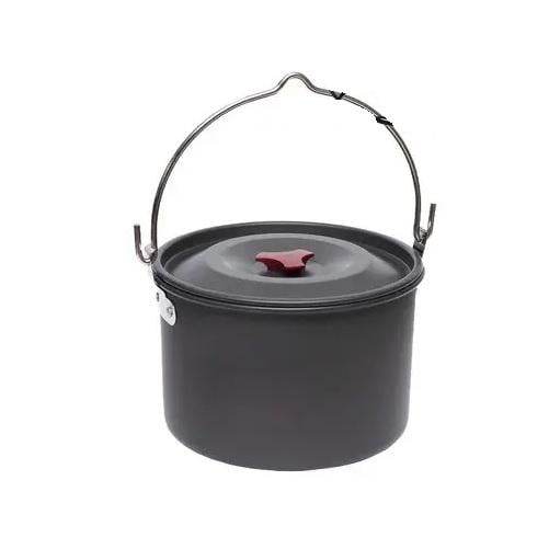 Котелок туристический алюминиевый 4 л Black (27676188)