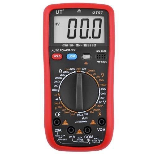 Мультиметр для вимірювання напруги Digital UT 61 цифровий (300002)