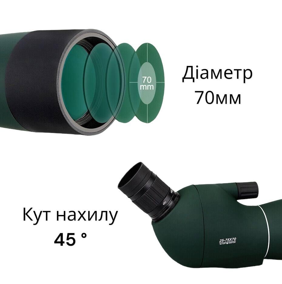 Підзорна труба SvBony 25-75x70 мм модель SV28/штатив/кріплення телефону - фото 16 Підзорна труба SvBony 25-75x70 мм модель SV28/штатив/кріплення телефону - фото 16