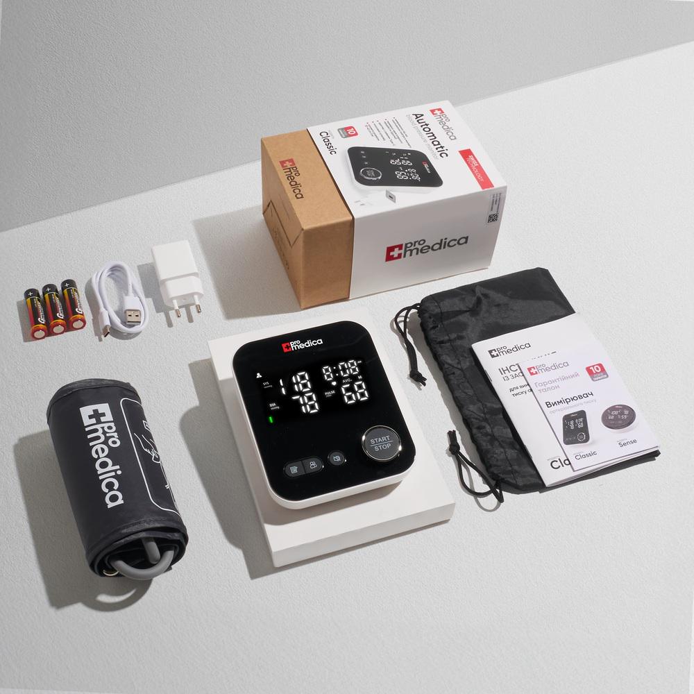Тонометр автоматичний ProMedica Classic на плече з адаптером (CO002376) - фото 2 Тонометр автоматичний ProMedica Classic на плече з адаптером (CO002376) - фото 2