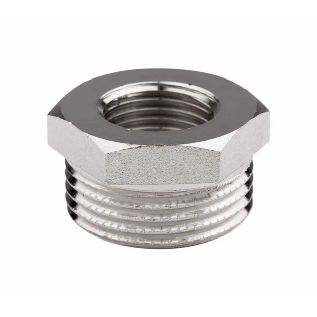Редукционный переходник 1 1/2"Нх1"У футорка никелированный (000061475)