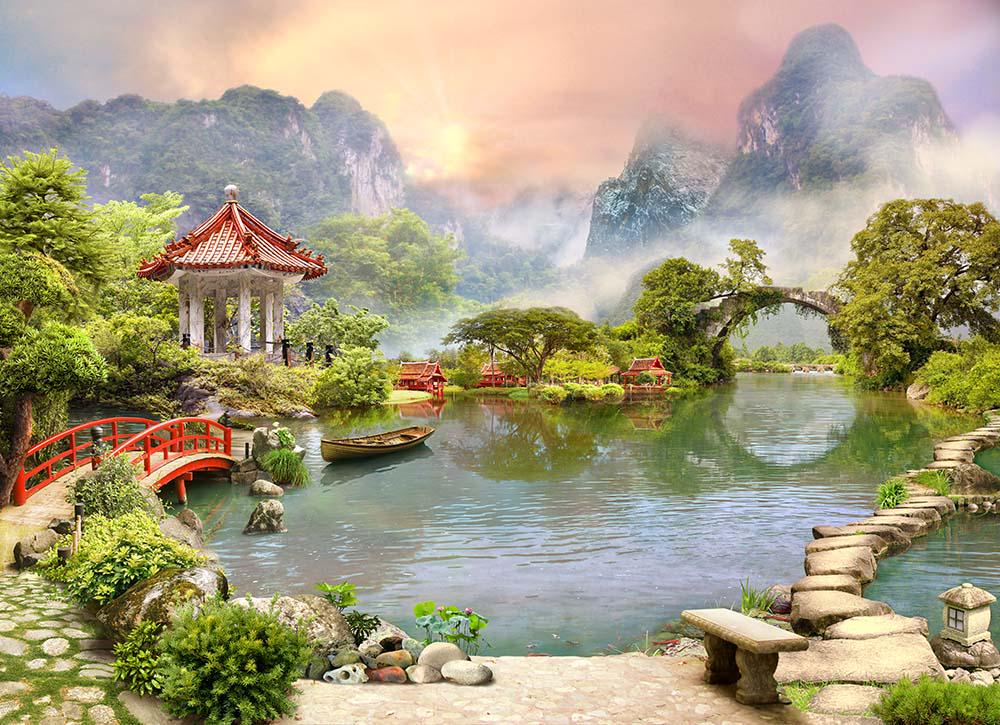 Фотообои Artside Красивый сад в Японии 562156141