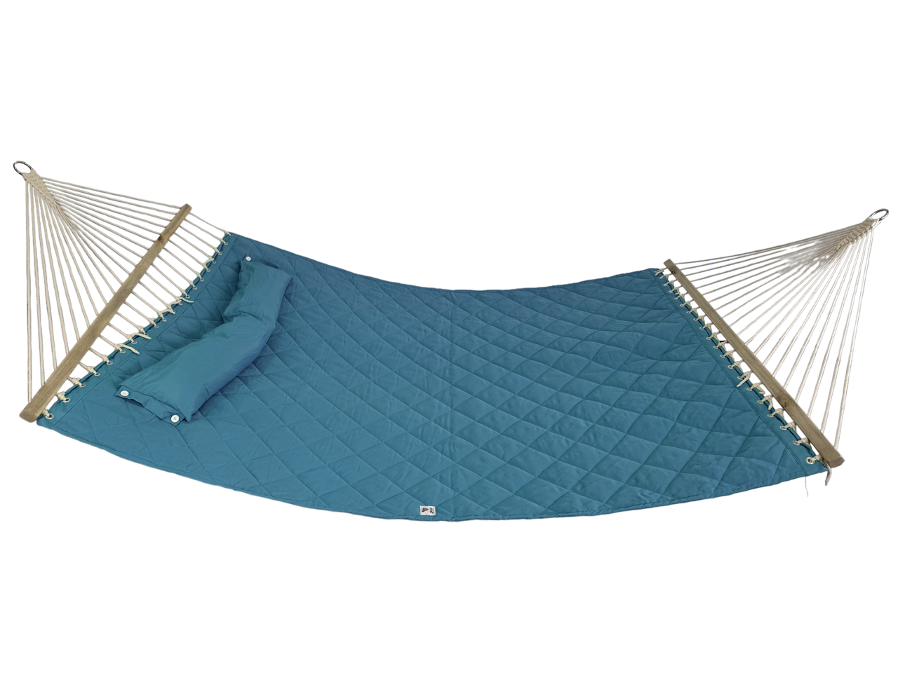 Гамак двухместный подвесной садовый со стальным каркасом WCG SOFT для отдыха в саду со съемной подушкой XXL 200x140 см Голубой (WCGR-H05-21) - фото 6 Гамак двухместный подвесной садовый со стальным каркасом WCG SOFT для отдыха в саду со съемной подушкой XXL 200x140 см Голубой (WCGR-H05-21) - фото 6