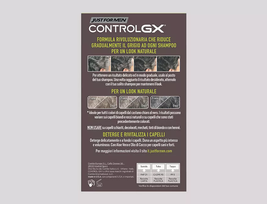 Шампунь від сивого волосся Just For Men CONTROL GX 118 мл - фото 3