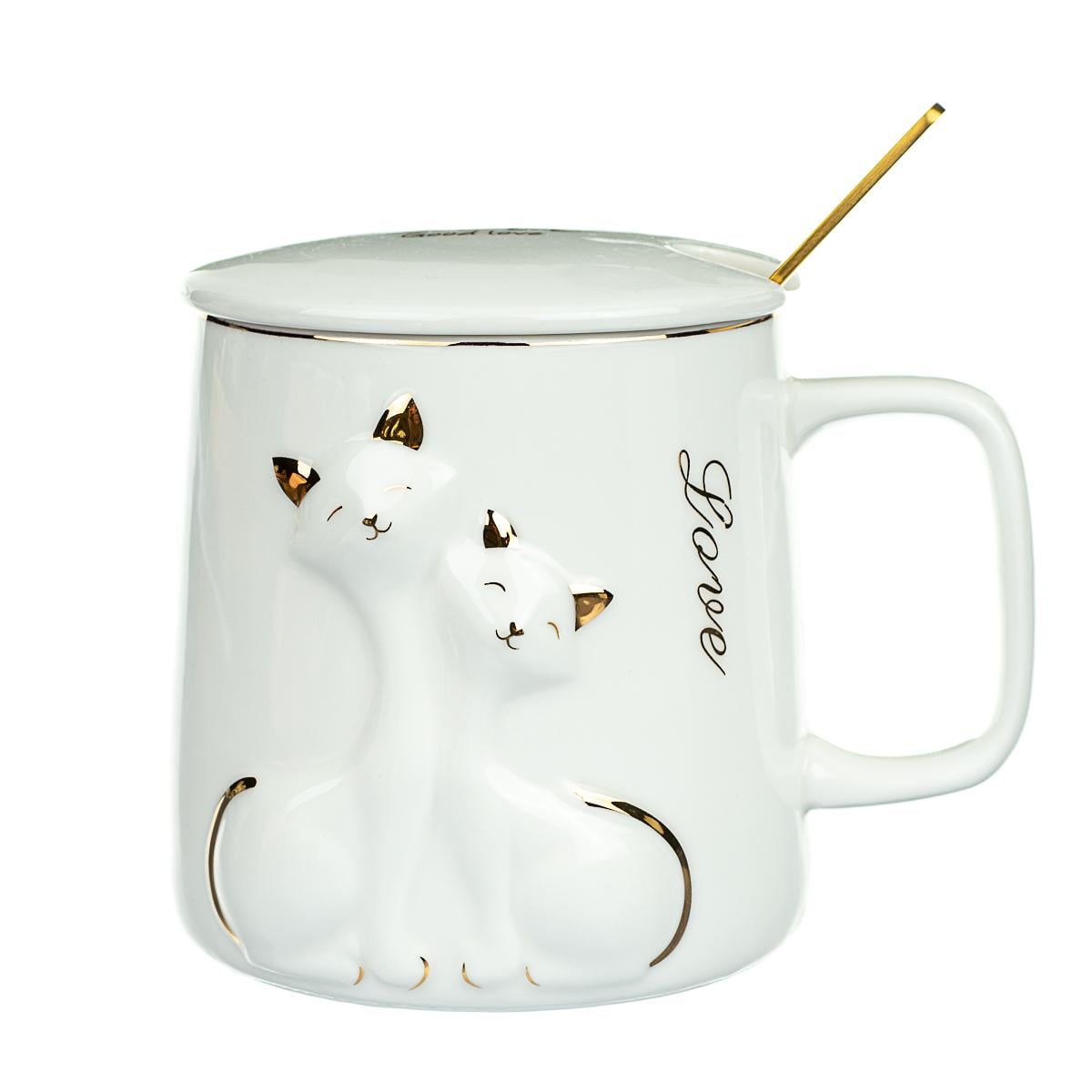 Керамическая чашка Elisey Sweet couple 350 мл Белый (8805-010)