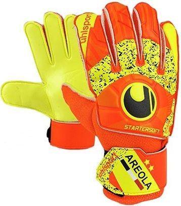 Перчатки вратарские Uhlsport Dynamic Impulse Starter Soft Areola#276 1011183 01 2020 р. 2,5 Оранжево-желтый