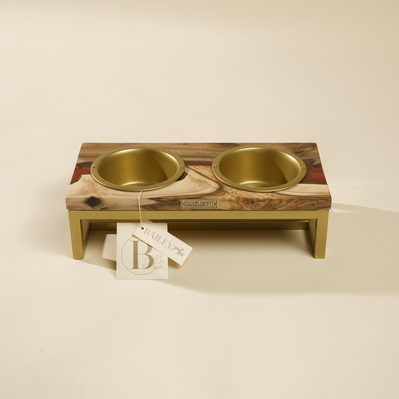 Кормушка для кошек EPOXY WOOD M Red Wine (2467079547)