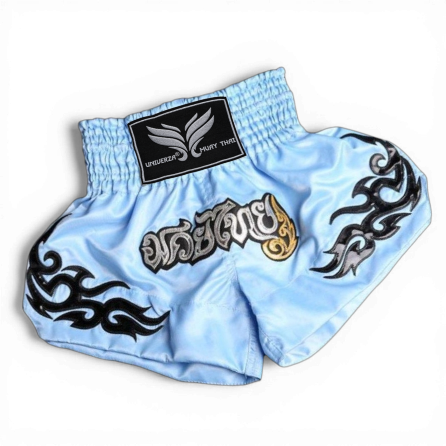 Шорты тайские Univerza для кикбоксинга/тайского бокса/смешанных единоборств Голубой (4_1_M_7B)