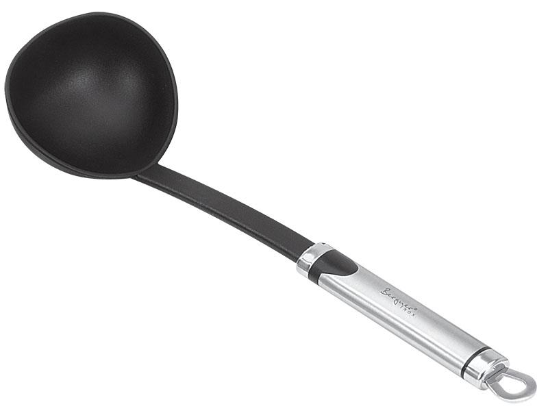 Половник нейлоновый Bergner с ручкой из нержавеющей стали (BG-3244)