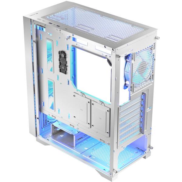 Корпус для компьютера LogicConcept DART PRO Midi-Tower ATX Mesh 4x120 мм ARGB White (AT-DART-PRO-ARGB-20) - фото 3