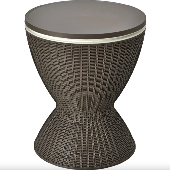 Стол-холодильник Costway Curver с регулируемой высотой 30 L Коричневый (4884)