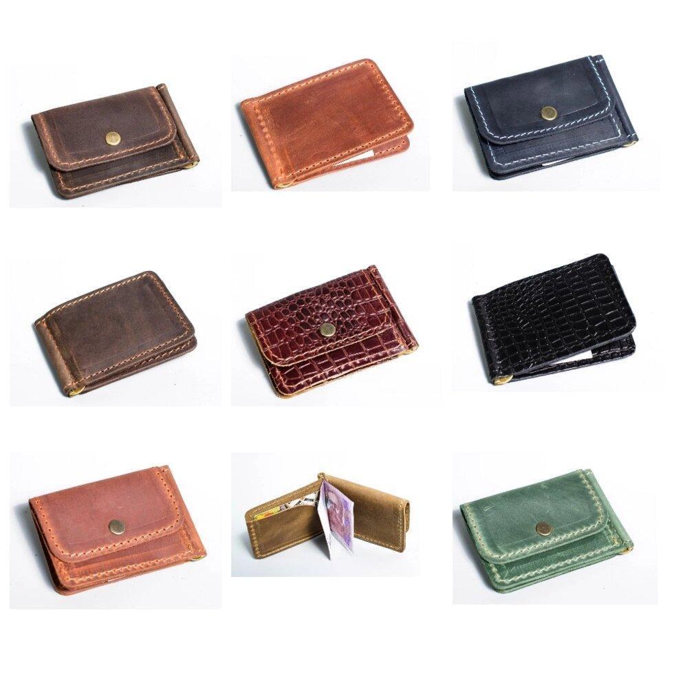 Зажим для денег с карманом для монет кожа под крокодила Коричневый (1939517807) - фото 6 Зажим для денег с карманом для монет кожа под крокодила Коричневый (1939517807) - фото 6