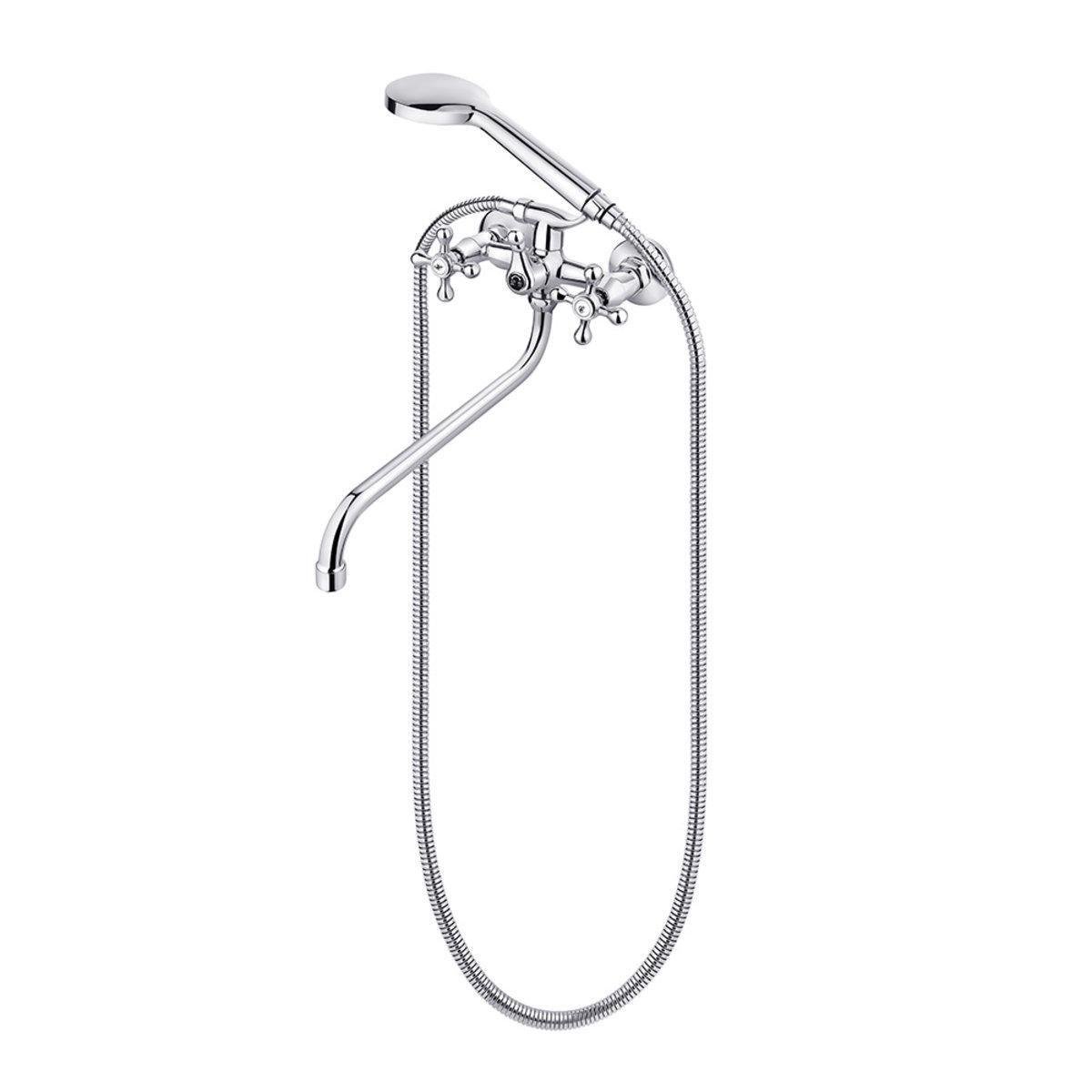 Смеситель для ванны Perla VALENCIA с воронкой для душа двухвентильный латунь (PSH13049) - фото 1 Смеситель для ванны Perla VALENCIA с воронкой для душа двухвентильный латунь (PSH13049) - фото 1