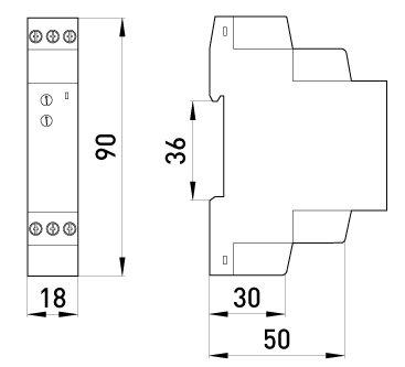 Реле часу E.NEXT e.control.t07 1,5А 230 В 1-600 cек затримка на вимкнення (p0690005) - фото 2