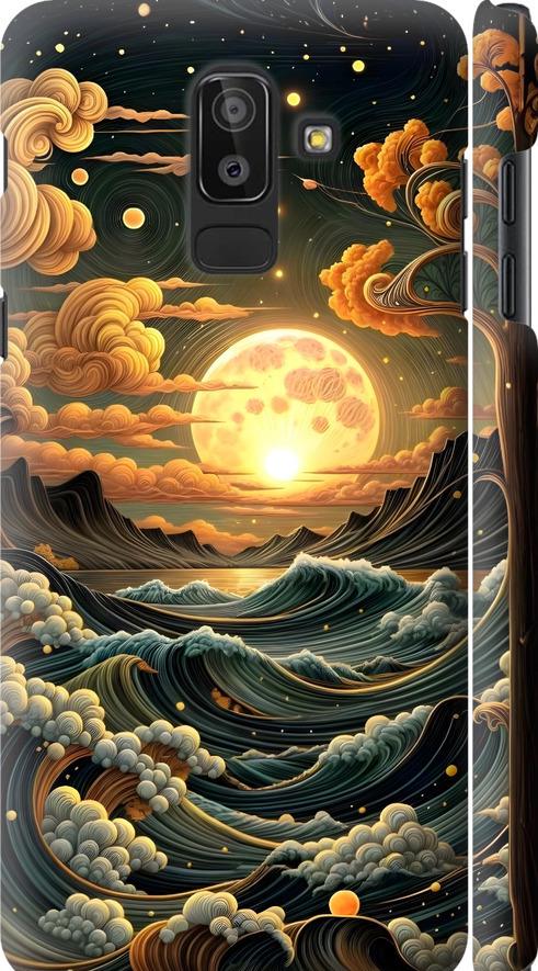 Чохол на Samsung Galaxy J8 2018 Арт хвилі (6332m-1511-42517)