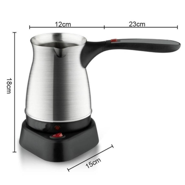 Электрическая турка Domotec MS-127 500 мл Черный с серебристым (9855) - фото 3