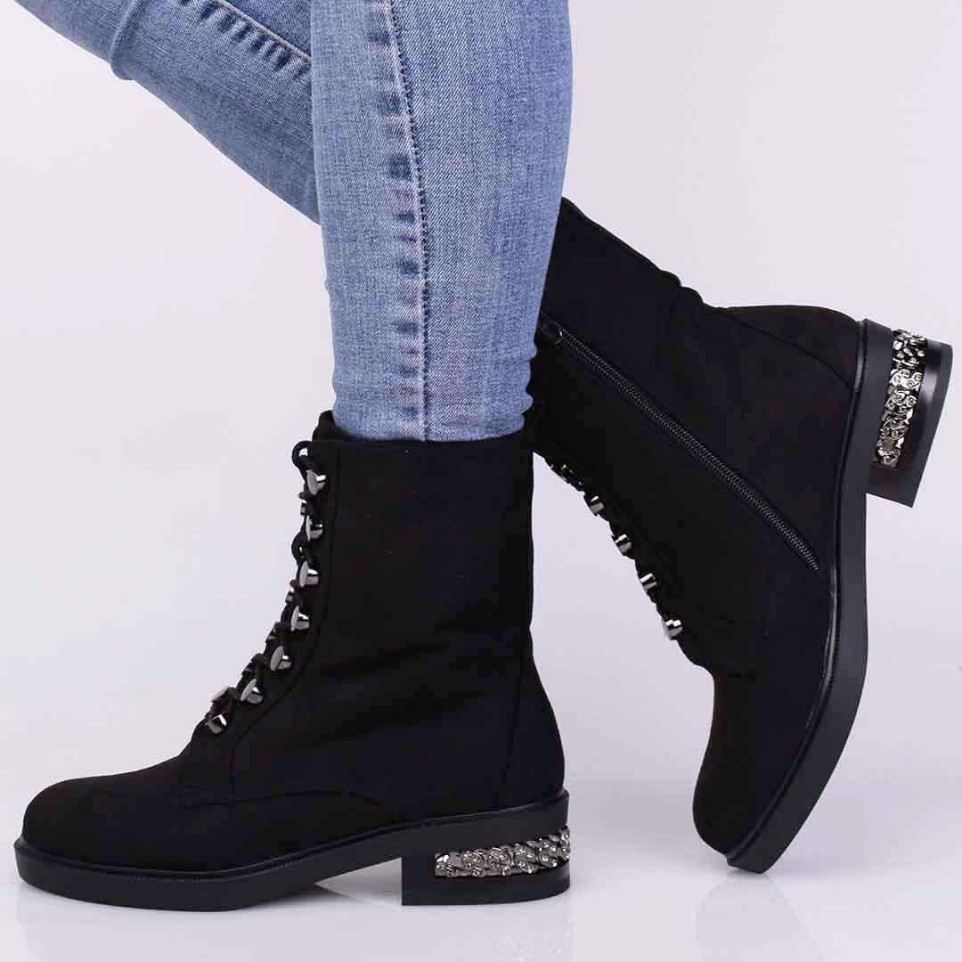 Ботинки женские на шнуровке 322415 р. 36 23,5 см