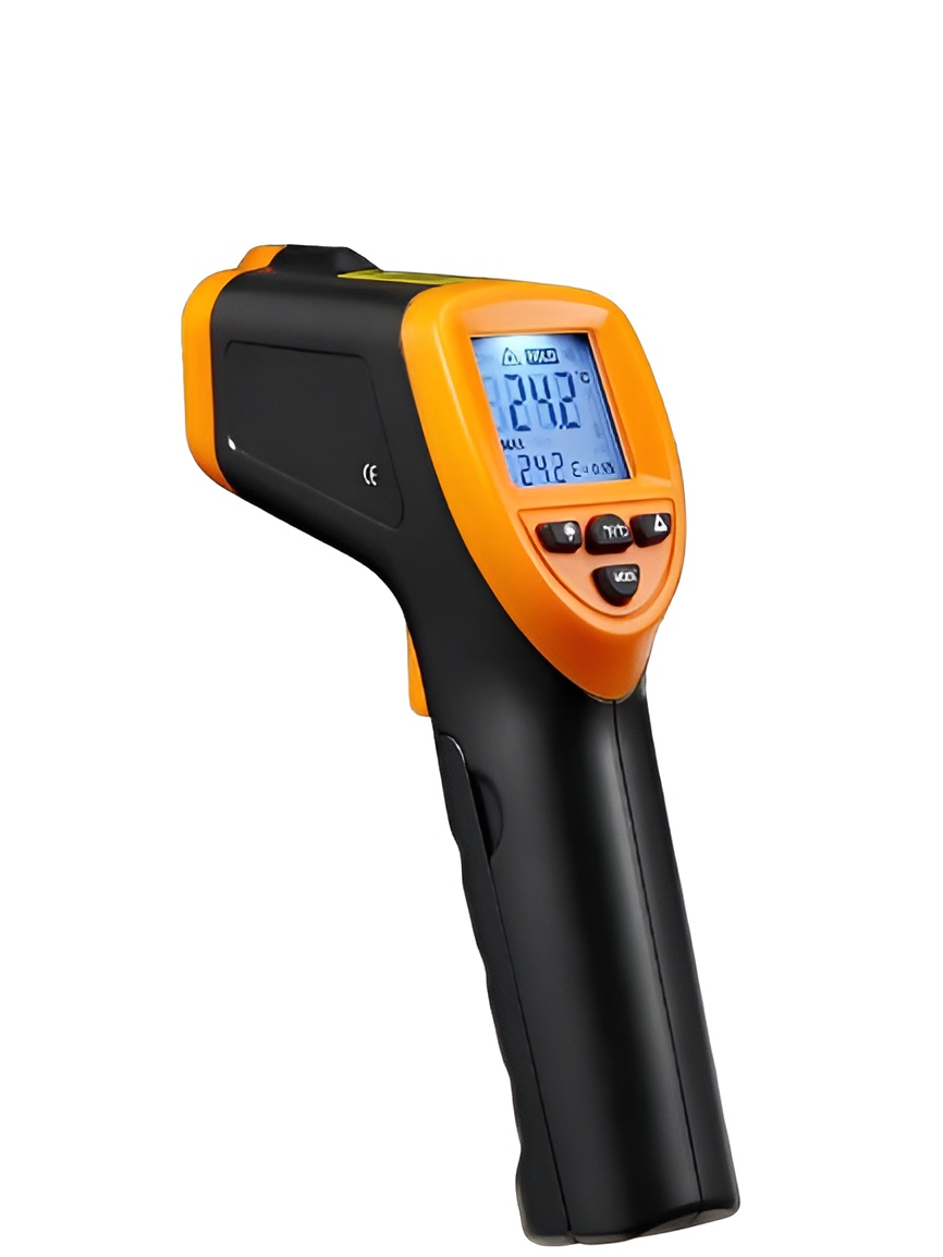 Пирометр инфракрасный Andowl Q-A01X1 бесконтактный цифровой с лазером на батарейках Черный (06a0f989)