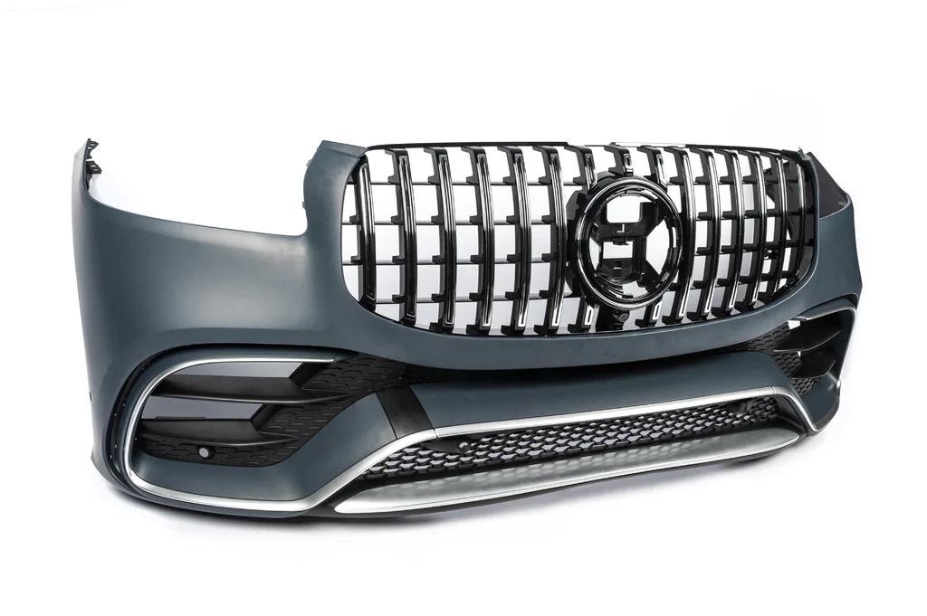 Передний бампер в собранном виде AMG GLS63 GBT для Mercedes GLS X167 abs-пластик (151230)