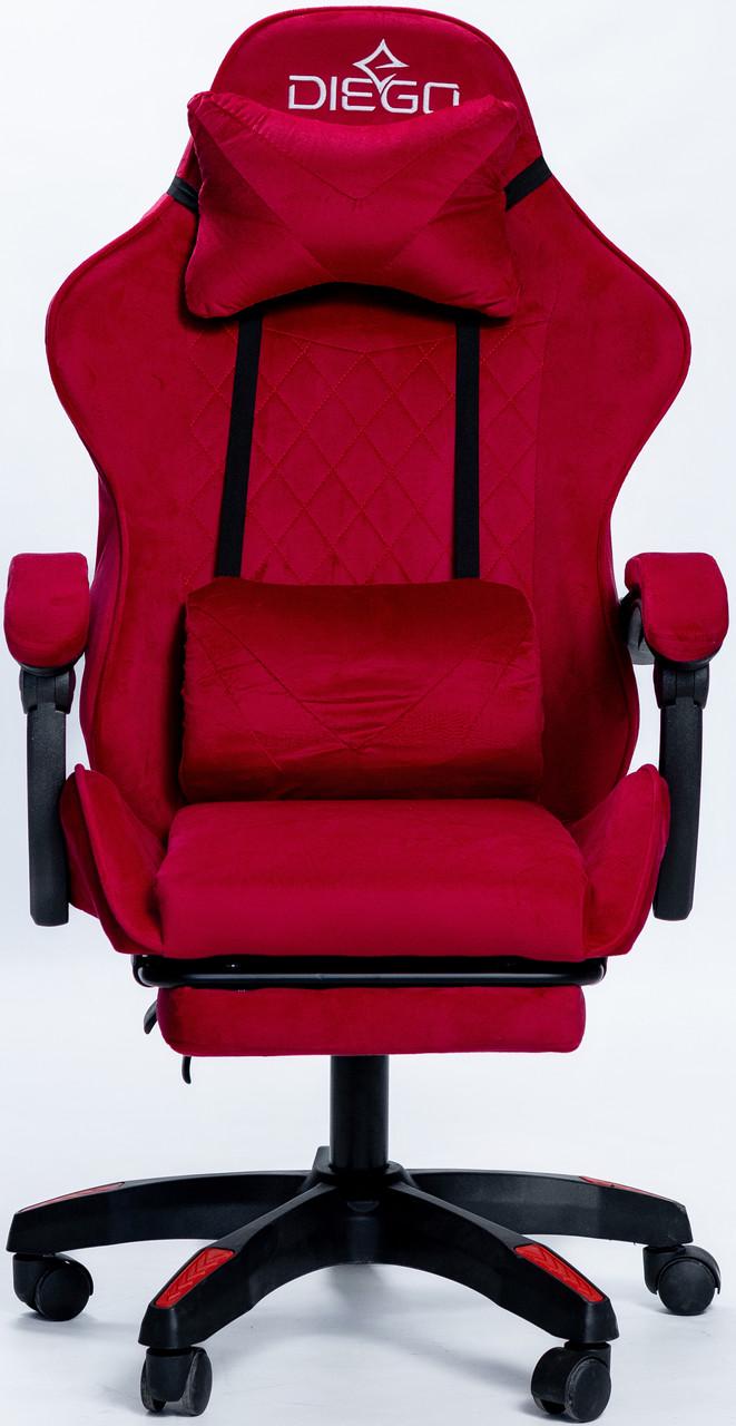 Кресло геймерское DIEGO ALCANTARA PRO Red (32011365)