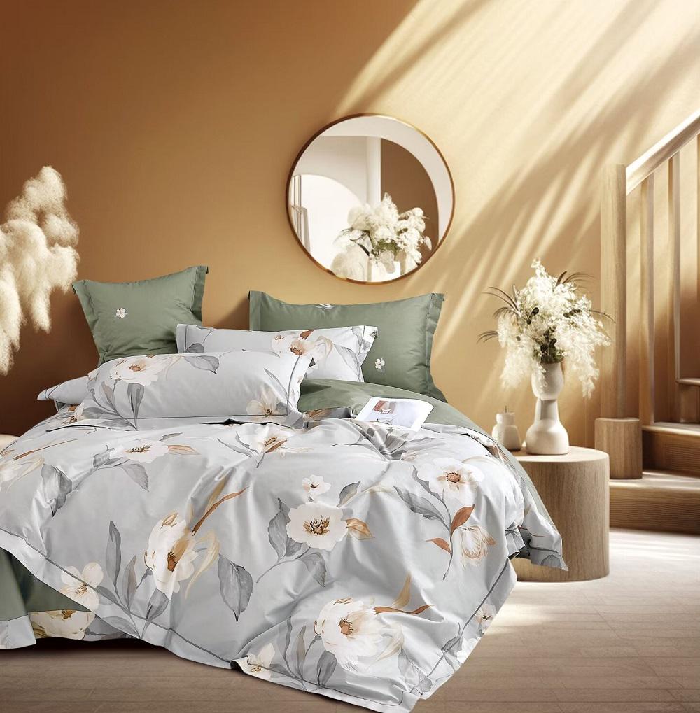 Комплект постільної білизни Soho Євро Studio 200x230 см Floret Grey (UG-A130049)