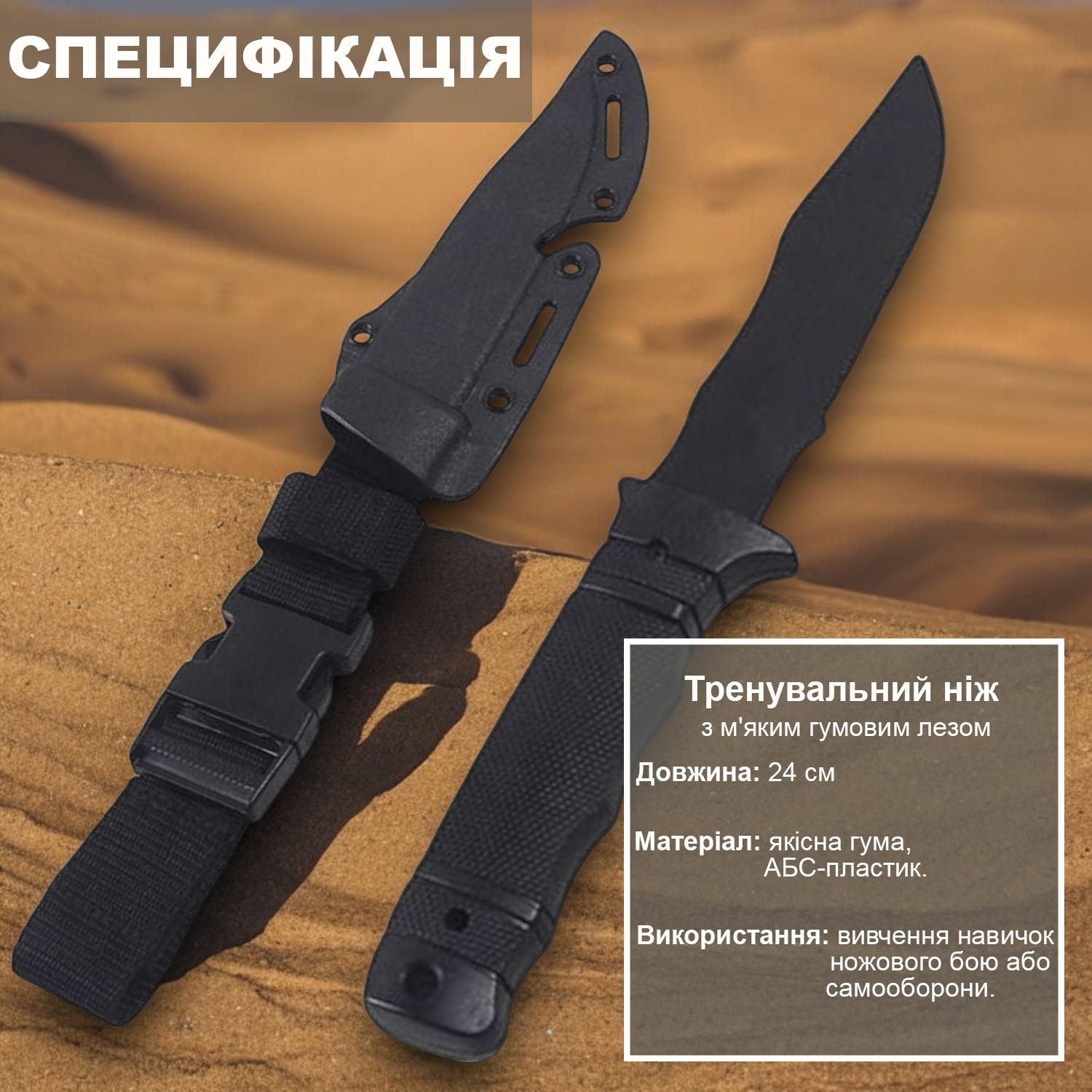 Ніж тренувальний Univerza кишеньковий з піхвами Зелений - фото 8