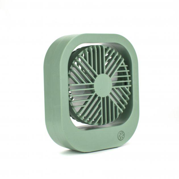 Вентилятор переносной SQ-2167 аккумуляторный Зеленый