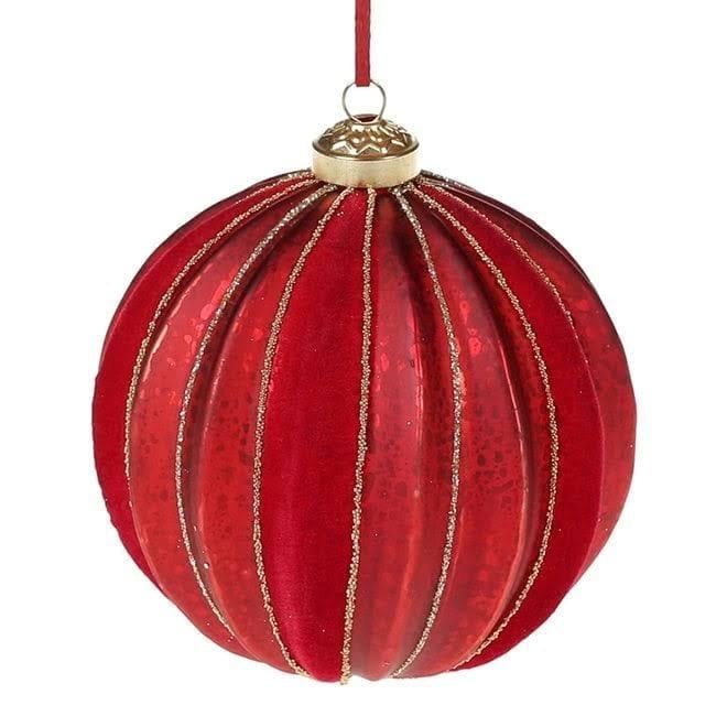 Набор шариков стеклянных новогодних 10 см 4 шт. (11752)