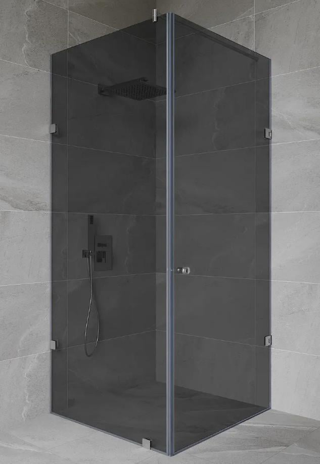 Душова кабіна S-Mix з розпашними дверима 2000х700х800 мм Графітовий