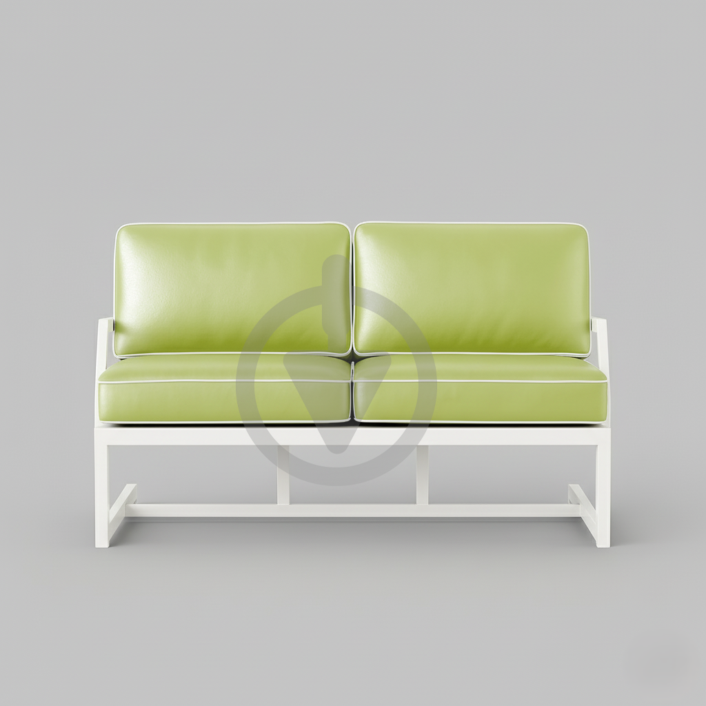 Диван металлический AVVS tech Атлас уличный лофт экокожа с подлокотниками 126 см Салатовый/Белый (30222762) - фото 2 Диван металлический AVVS tech Атлас уличный лофт экокожа с подлокотниками 126 см Салатовый/Белый (30222762) - фото 2