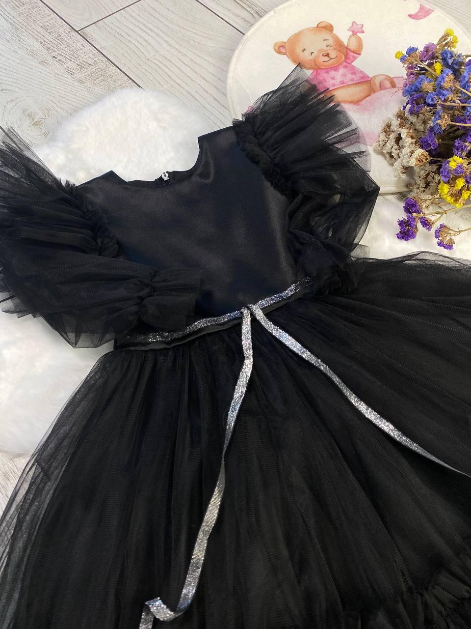 Платье праздничное для девочки Венздей 110 см Черный (2241784552) - фото 10 Платье праздничное для девочки Венздей 110 см Черный (2241784552) - фото 10