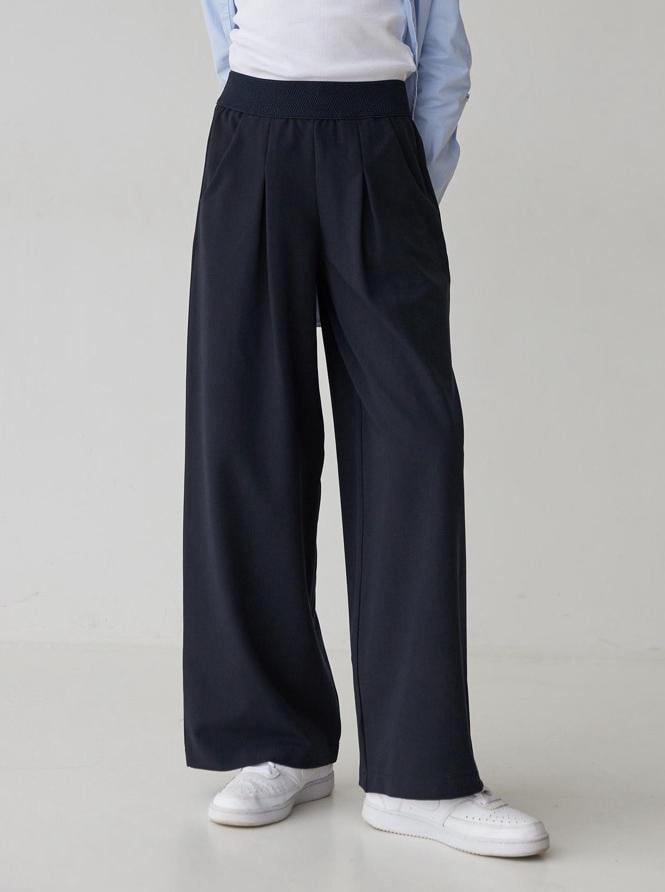 Брюки школьные для девочки Valza 3413 128 см Синий