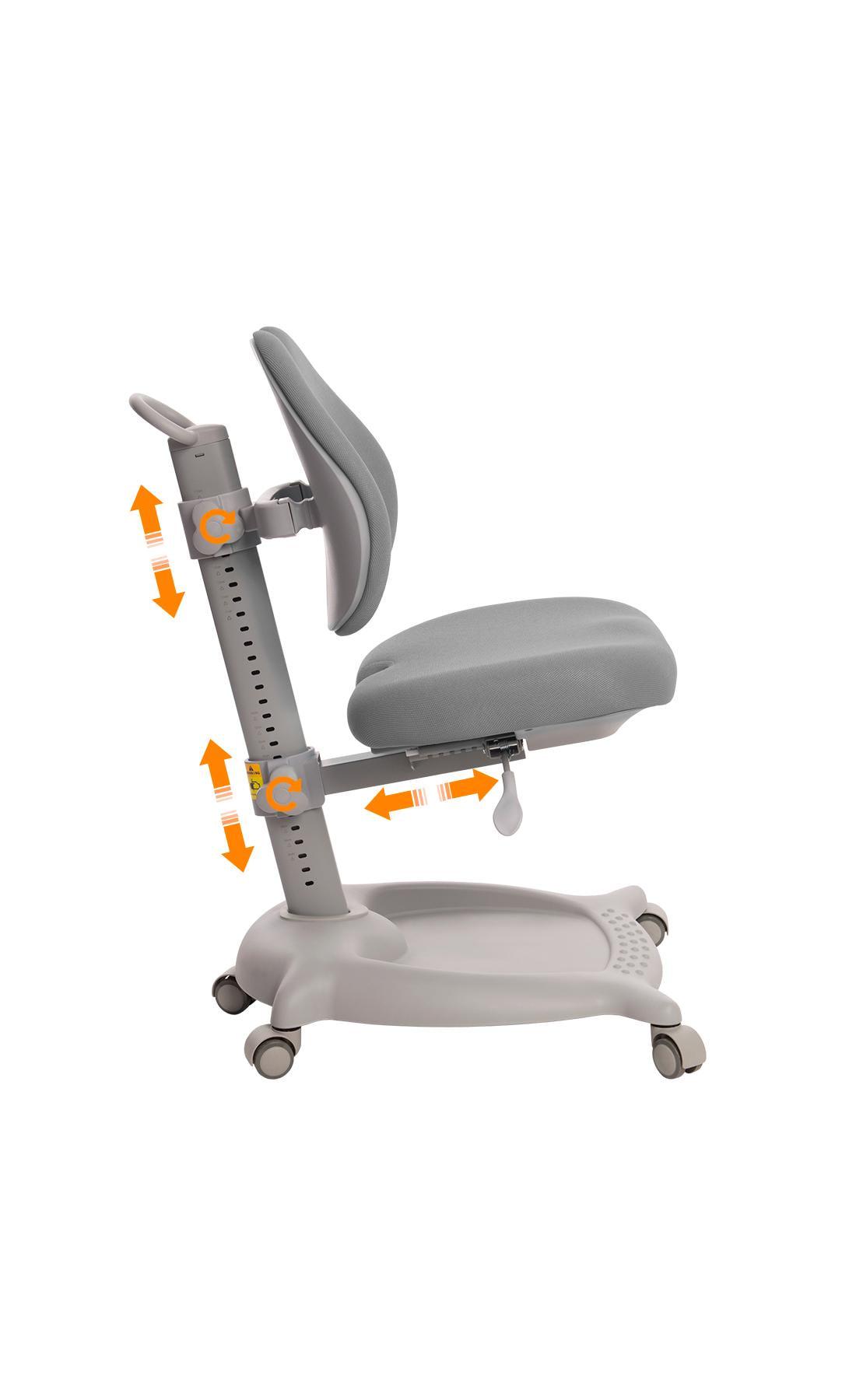 Детское кресло для письменного стола GT Racer C-1015 Orthopedic Gray - фото 7
