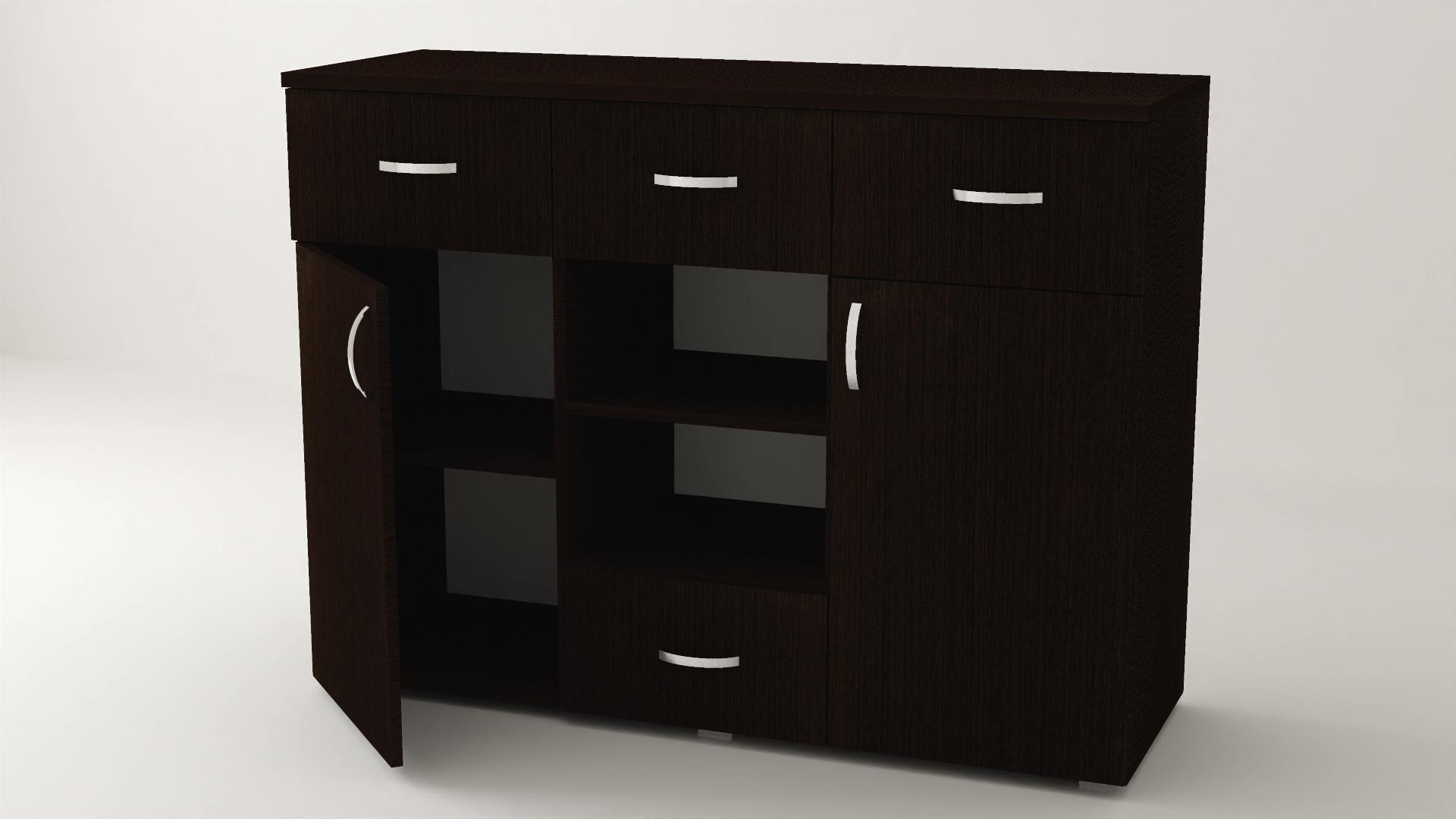 Комод Алекса ВК-46 123х45х93 см Венге магия