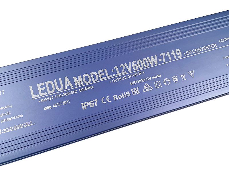Блок питания LEDUA 600W IP67 12V WBP-600 (8727) - фото 3 Блок питания LEDUA 600W IP67 12V WBP-600 (8727) - фото 3