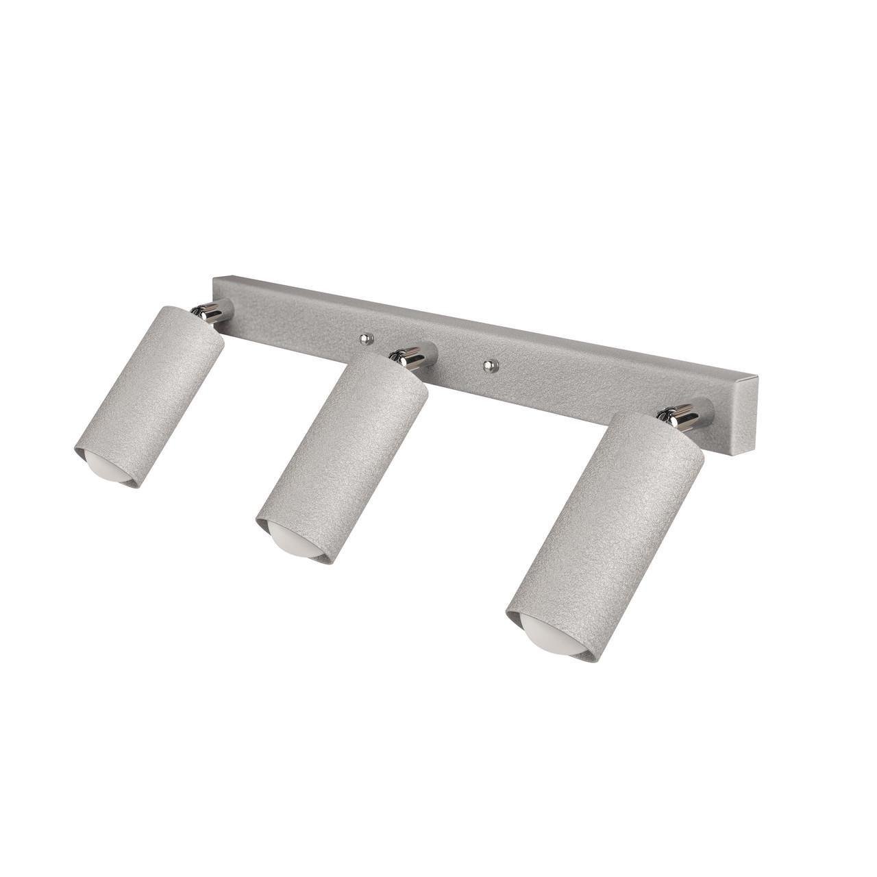 Светильник потолочный MSK Electric под лампы Е27 в стиле лофт с поворотным механизмом Серый (MR 1105-3 GR) - фото 3