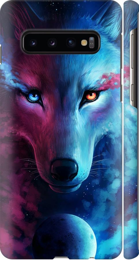 Чехол на Samsung Galaxy S10 Арт-волк (3999m-1640-42517)
