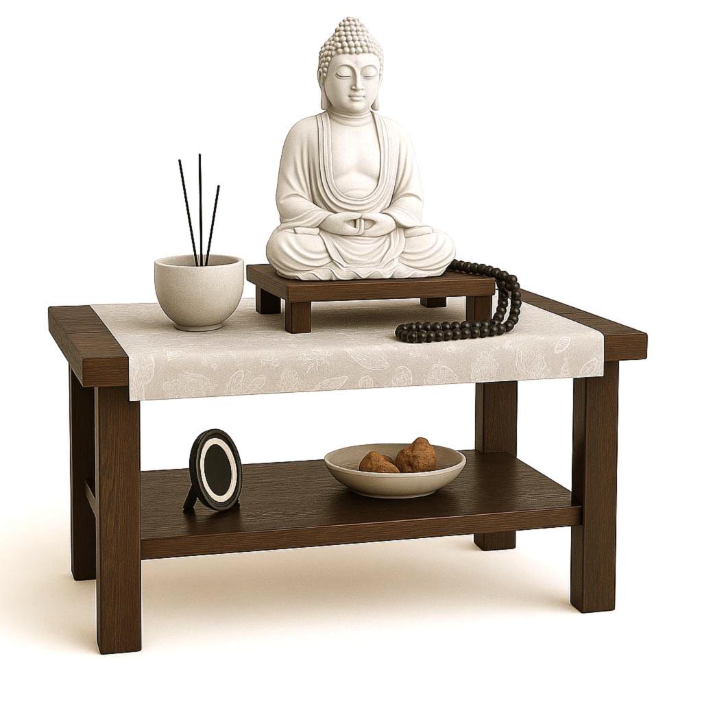 Алтарь для медитации из дерева Сомари Капучино (ЛАТ-007109)