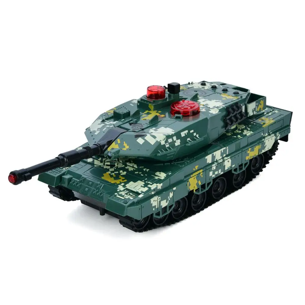 Танк на радиоуправлении Robo Tank подсветка/звук/подвижная башня Green (133626)