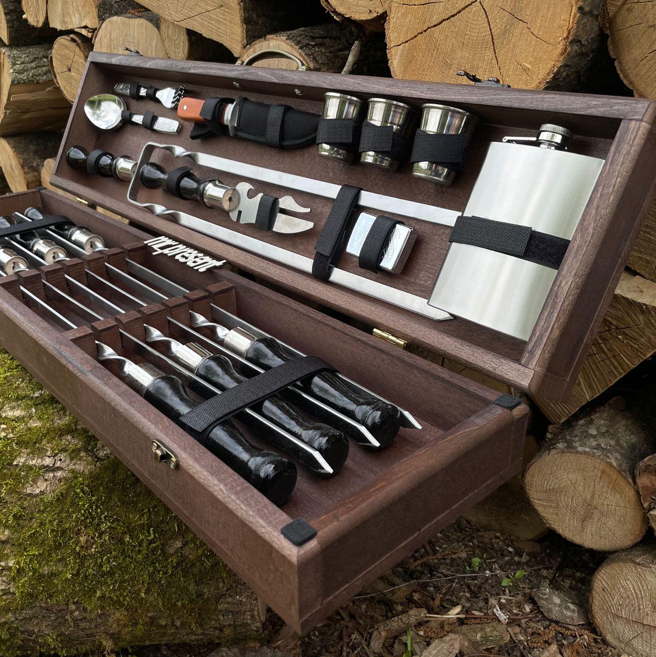 Набір шампуріві Piknik-Profi №14 у кейсі (19217395) - фото 3 Набір шампуріві Piknik-Profi №14 у кейсі (19217395) - фото 3