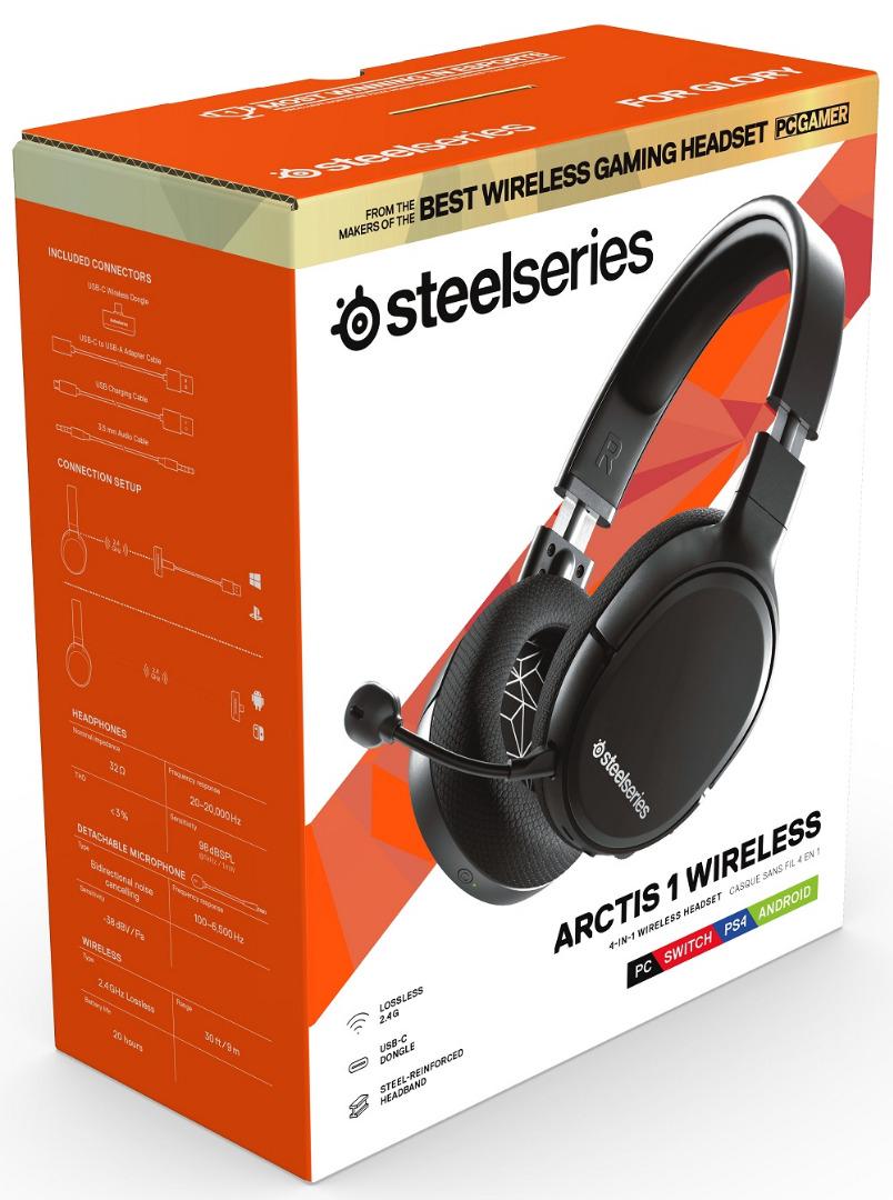 Гарнітура SteelSeries Arctis 1 Wireless Чорний (61512) - фото 6