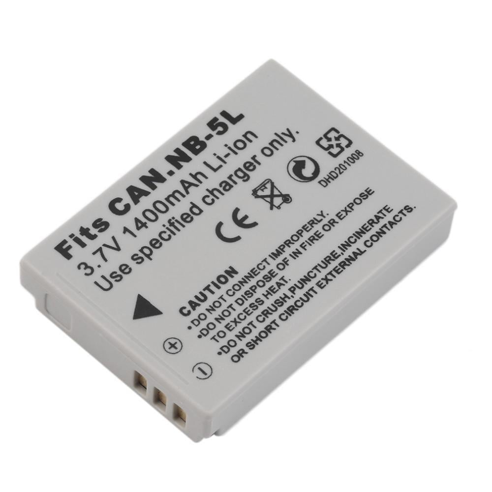Аккумулятор NB-5L аналог для фотоаппаратов Canon 1400 ma