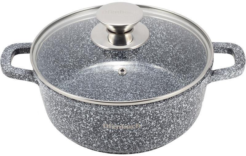 Набор кухонной посуды Ofenbach Snow Marble 8 с двумя прихватками - фото 3