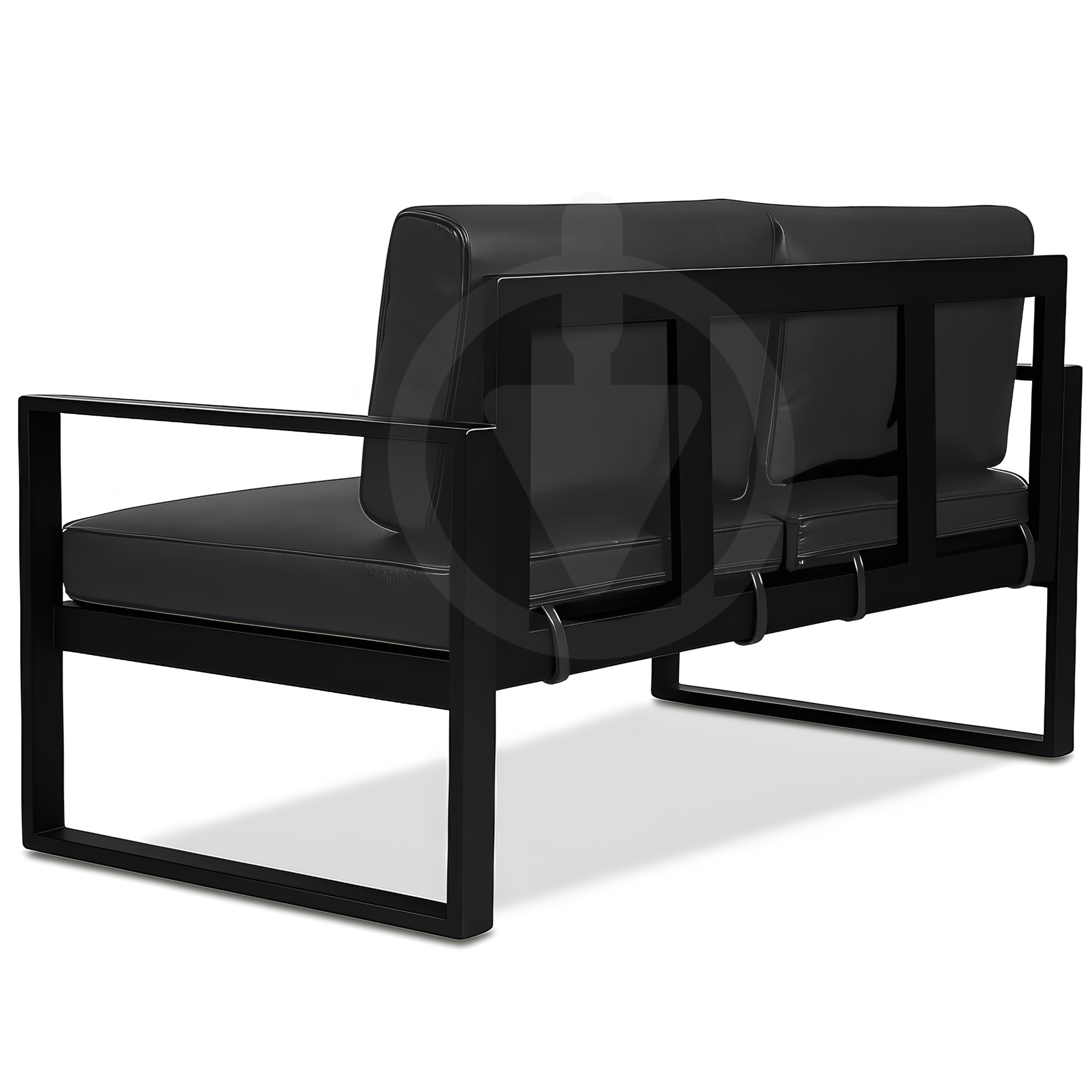 Диван металевий AVVS Бостон лофт з підлокітниками екошкіра 130 см Темно-сірий - фото 3 Диван металевий AVVS Бостон лофт з підлокітниками екошкіра 130 см Темно-сірий - фото 3