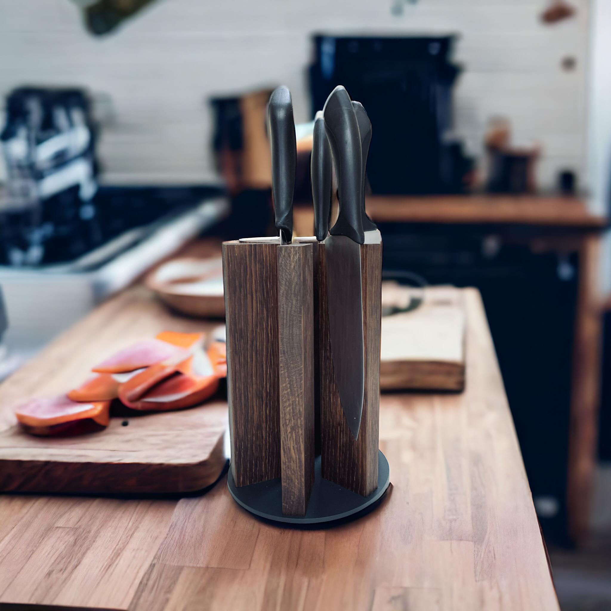 Подставка магнитная для ножей 6 планок Черный - фото 2